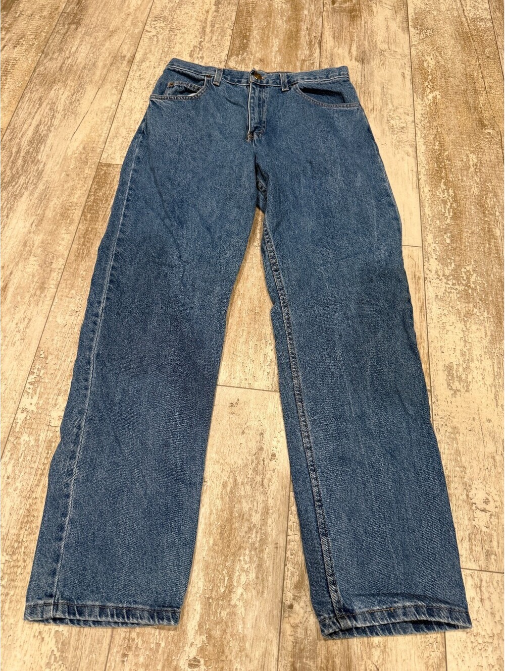 Backroad Blues Jeans 33x32 Vintage Blue Denim Straight Leg